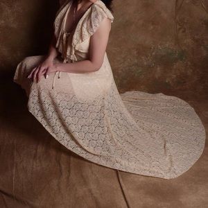 Dresses - Cream lace dress Dresses - Cream lace dress